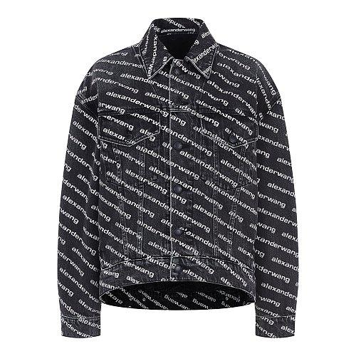 [alexanderwang.t] 로고 프린트 데님 자켓