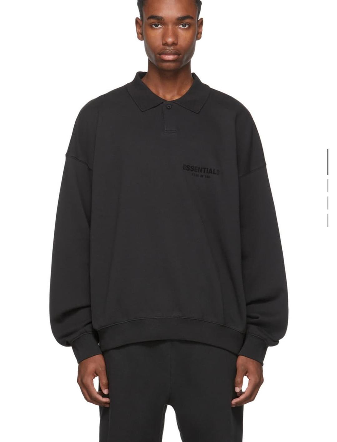 피오갓 에센셜 블랙 코튼 폴로 셔츠 M | 후루츠패밀리