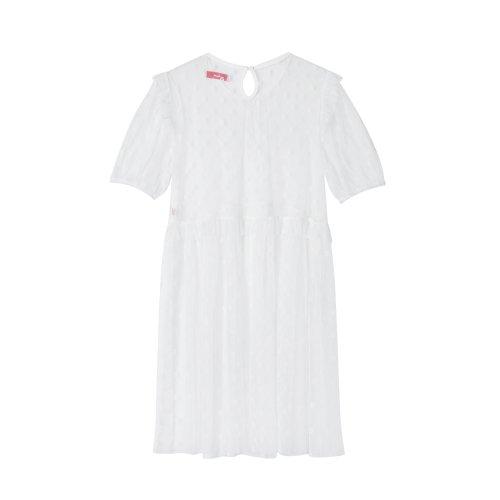 도트 플라워 레이스 원피스 - 아이보리