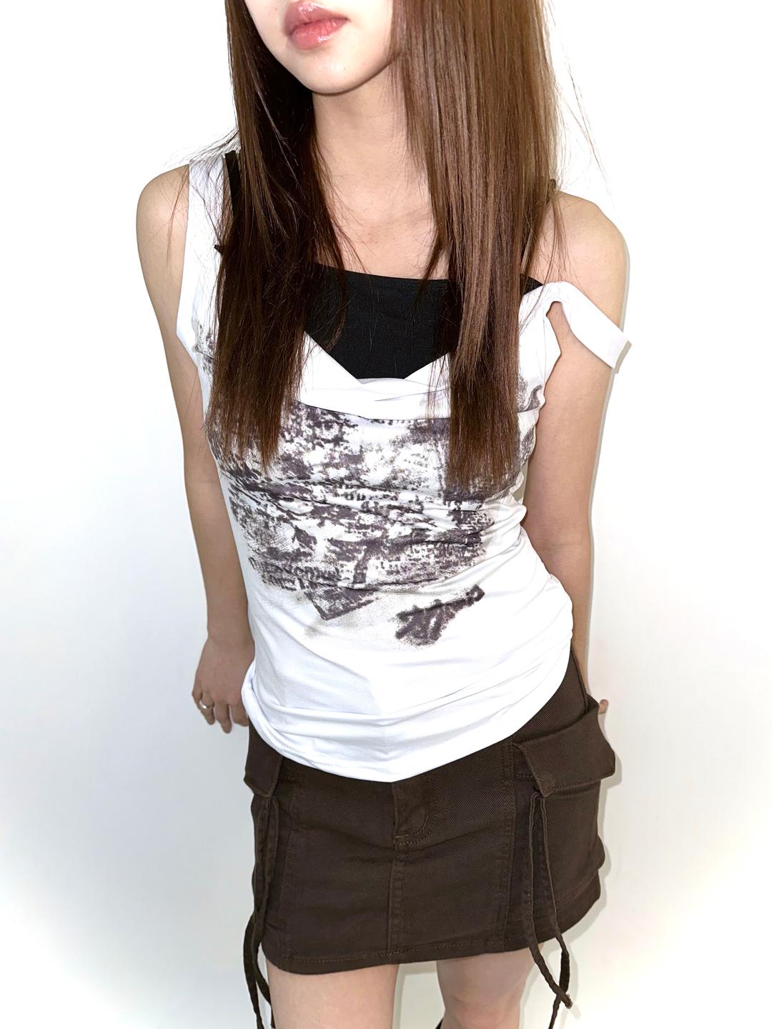 garden vintage layered sleeveless