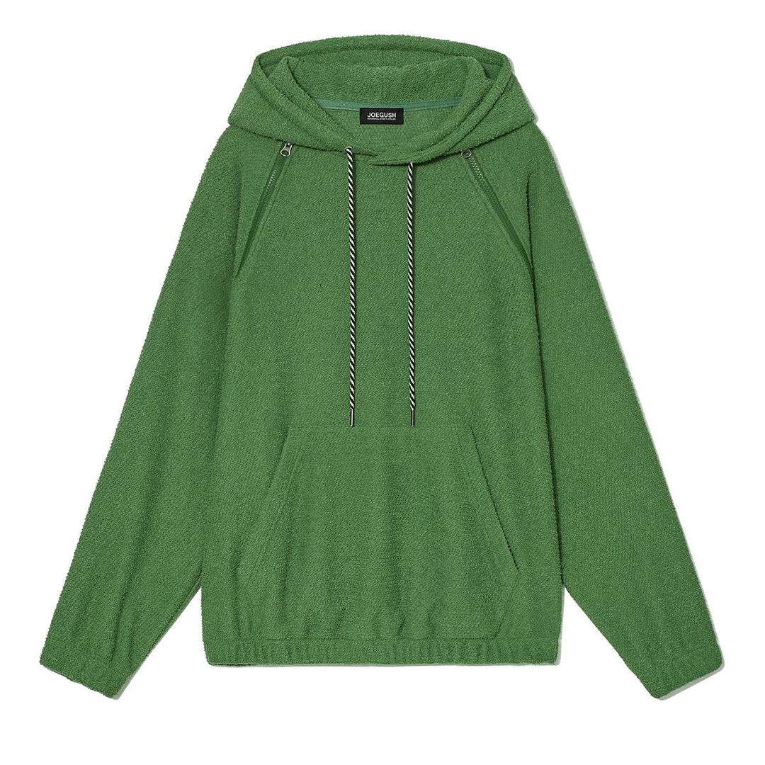 Terry Cotton Hoodie (Green)