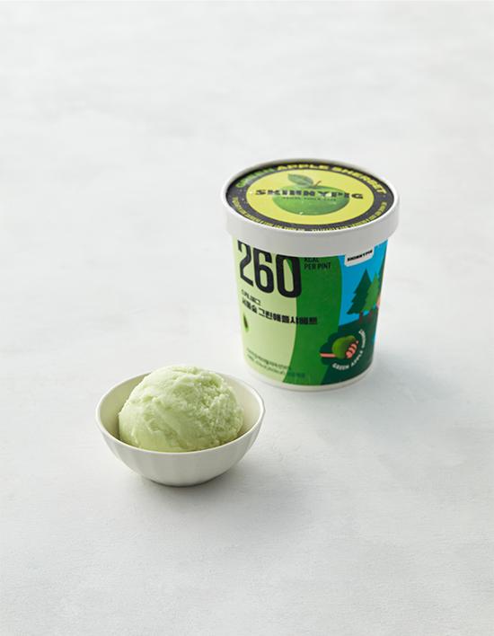 [스키니피그] 서울숲 그린애플샤베트 아이스크림 (파인트)