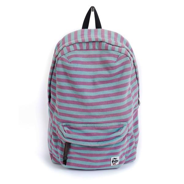[CHUMS] 퍼플 × 민트 스트라이프 스웻 백팩