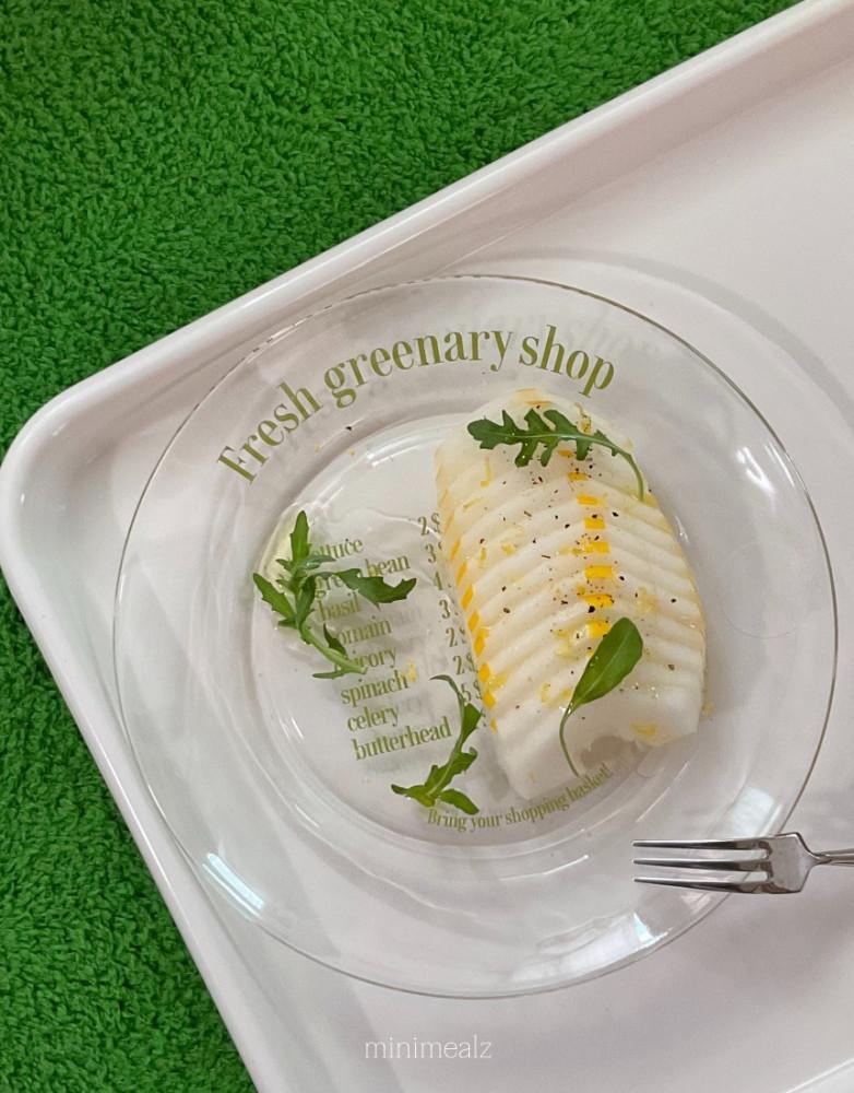 [미니밀즈] 그리너리샵 플레이트 / 유리 샐러드 접시