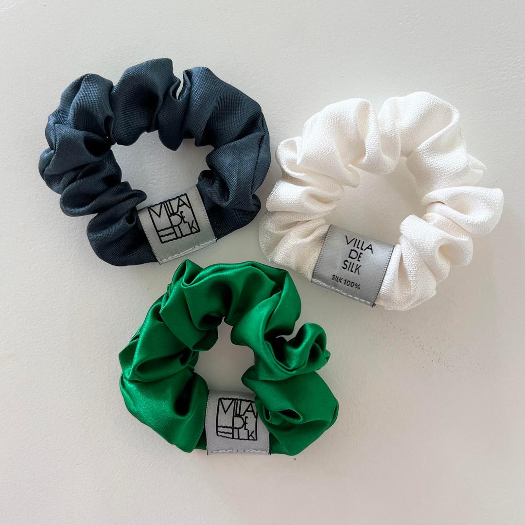 Baby scrunchie 3set    (Forest Green/Embo Ivory/Midnight Navy)