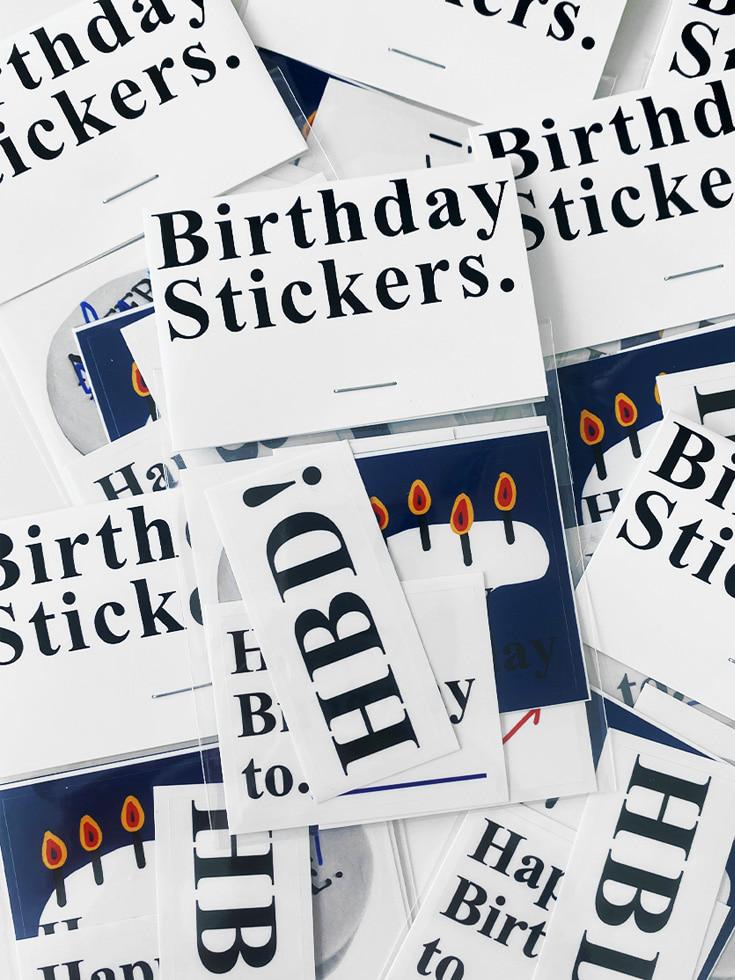 Birthday Stickers (5ea)