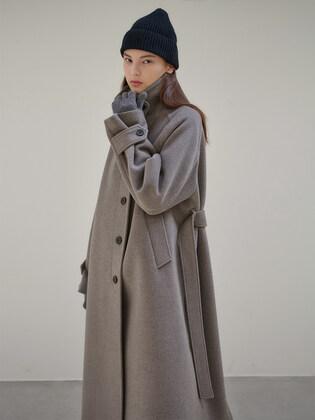 22WN single raglan coat [M/GY]