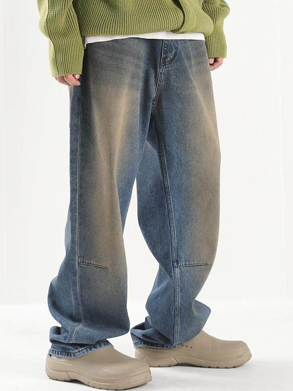 sand washed dart denim (2color)