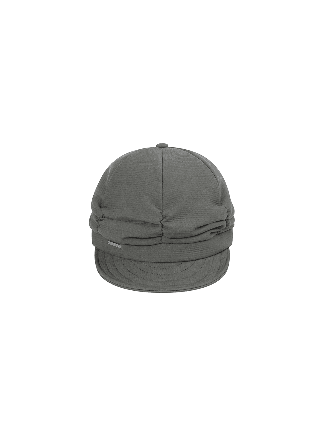 PLEATS SHIRRING CAP GRAY