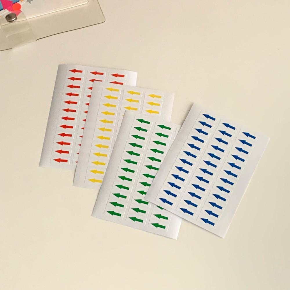 미니 사각형 화살표 스티커 / 사각형 스티커 견출지 스티커 포인트 스티커 표시 스티커 다꾸 스티커
