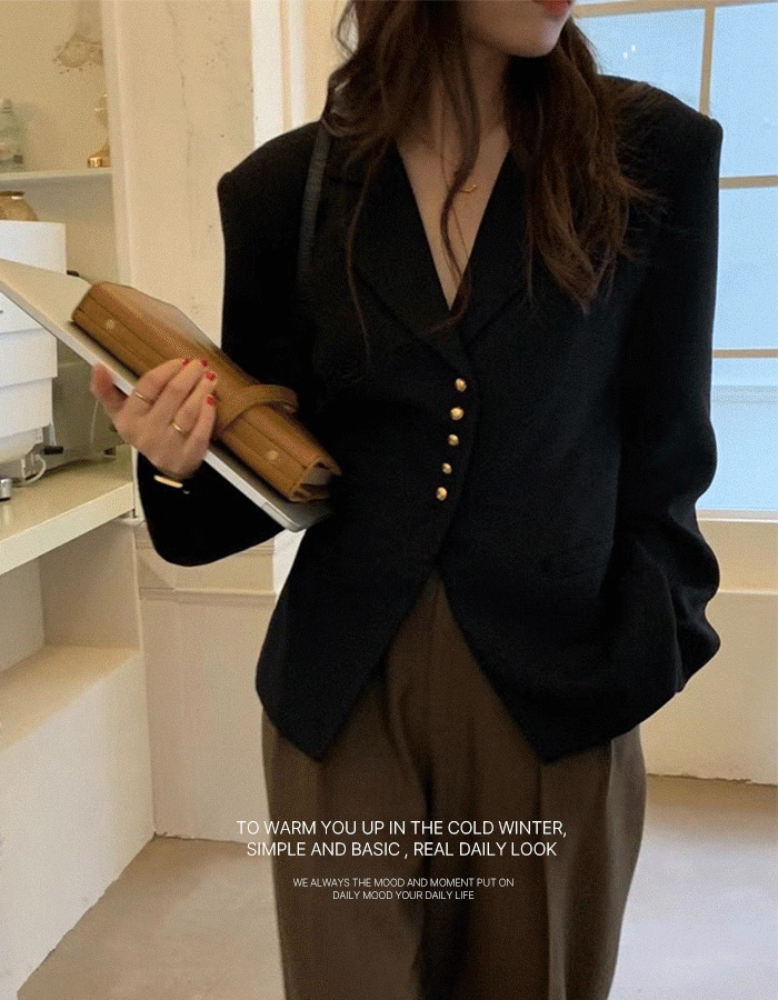 [격식룩ෆ/고퀄리티/싱글자켓] 르멜 레귤러핏 싱글 블레이저 자켓 - 2 Color