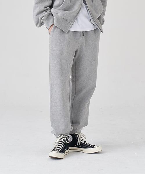 와이드 조거 스웻 팬츠 (MELANGE GRAY)