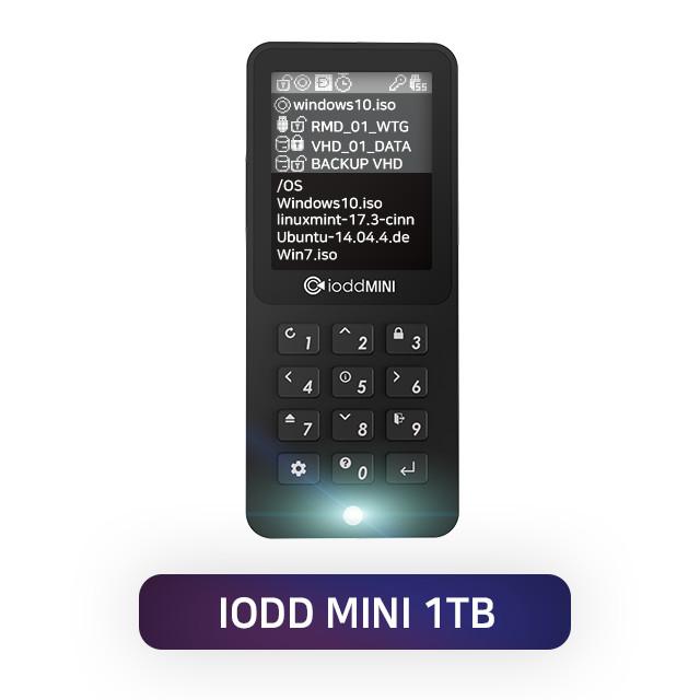 아이오드 미니 1TB SSD  Iodd Mini USB 3.0 256-bit Secure SSD 암호화 외장하드