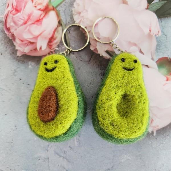 커플 아보카도 키링