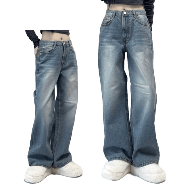 s/s new❤︎키작녀추천 cat sand basic wide denim! 3col
