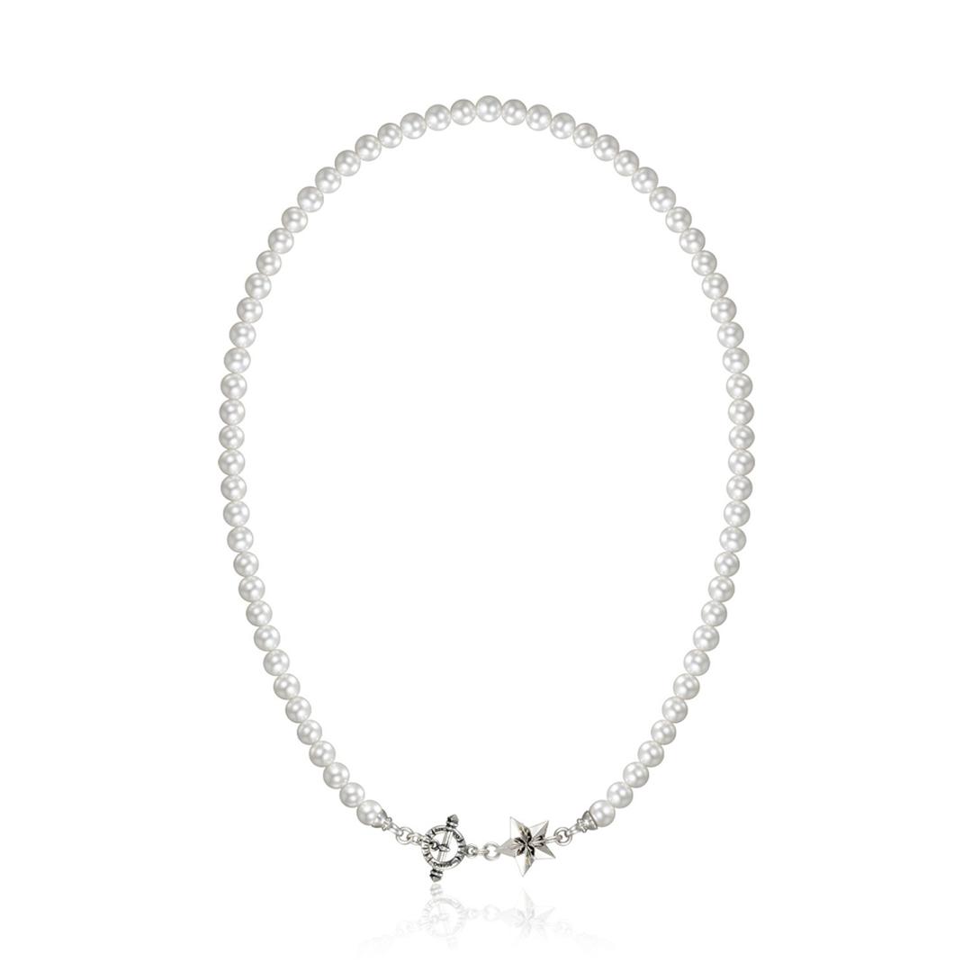 SBN.24F14 Vintage Star Pear Necklace