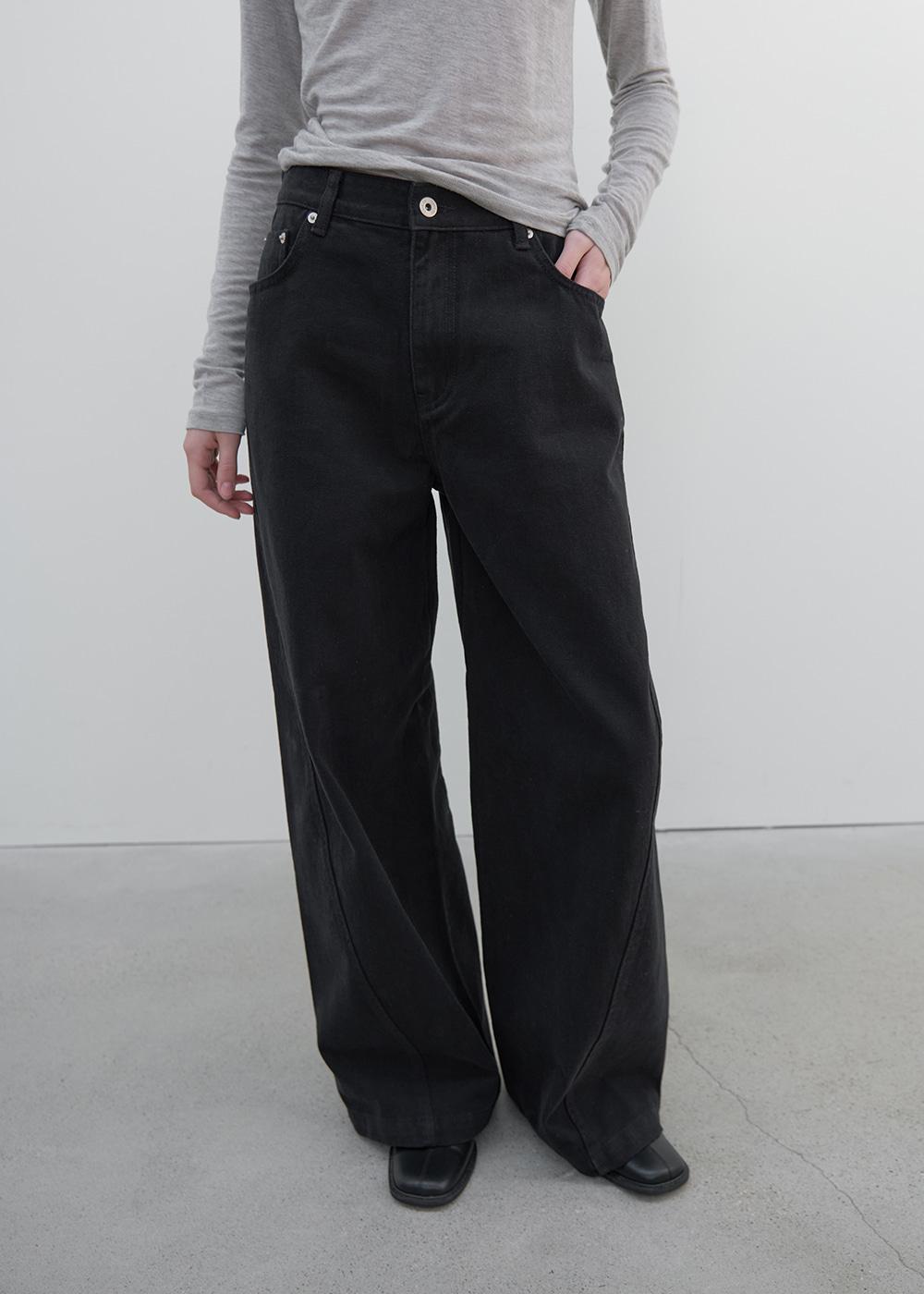 Peach barrel jean (black)