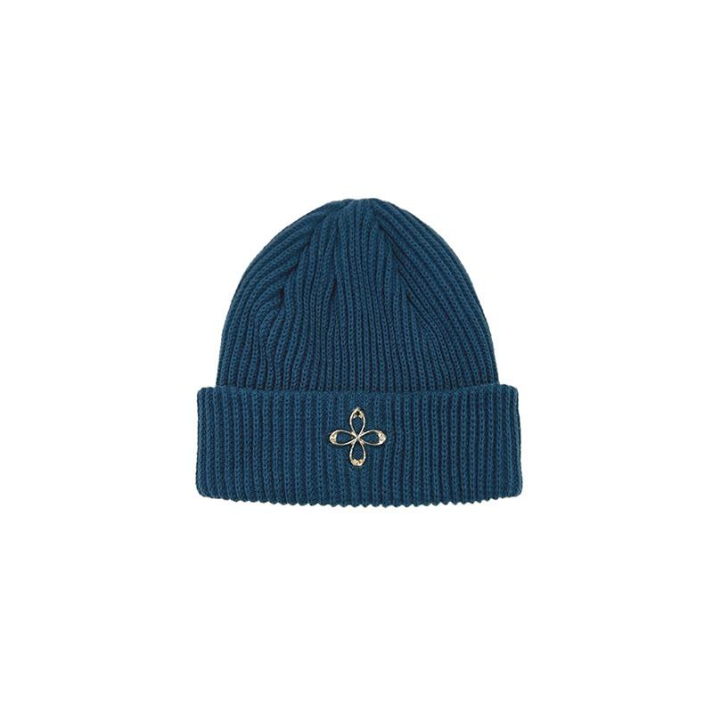 [Pre-order : 10/5순차출고][SURGERY : 써저리] Surgery New Clover Logo Beanie 'Deep blue\'