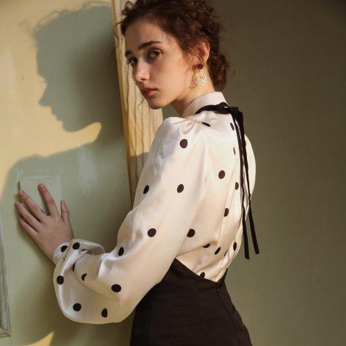 Dundrop Black Dot Blouse