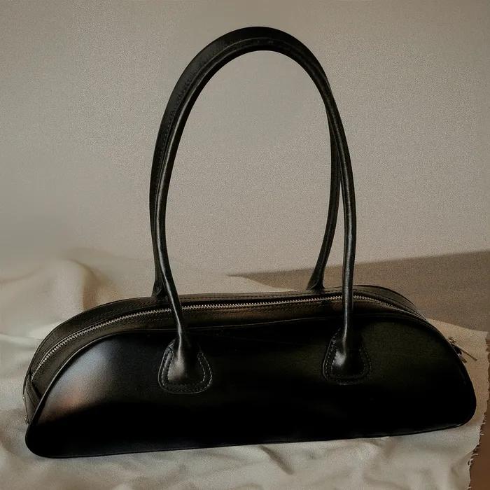 Premium Leather Bowling Bag Black 리얼 레더 볼링백_블랙