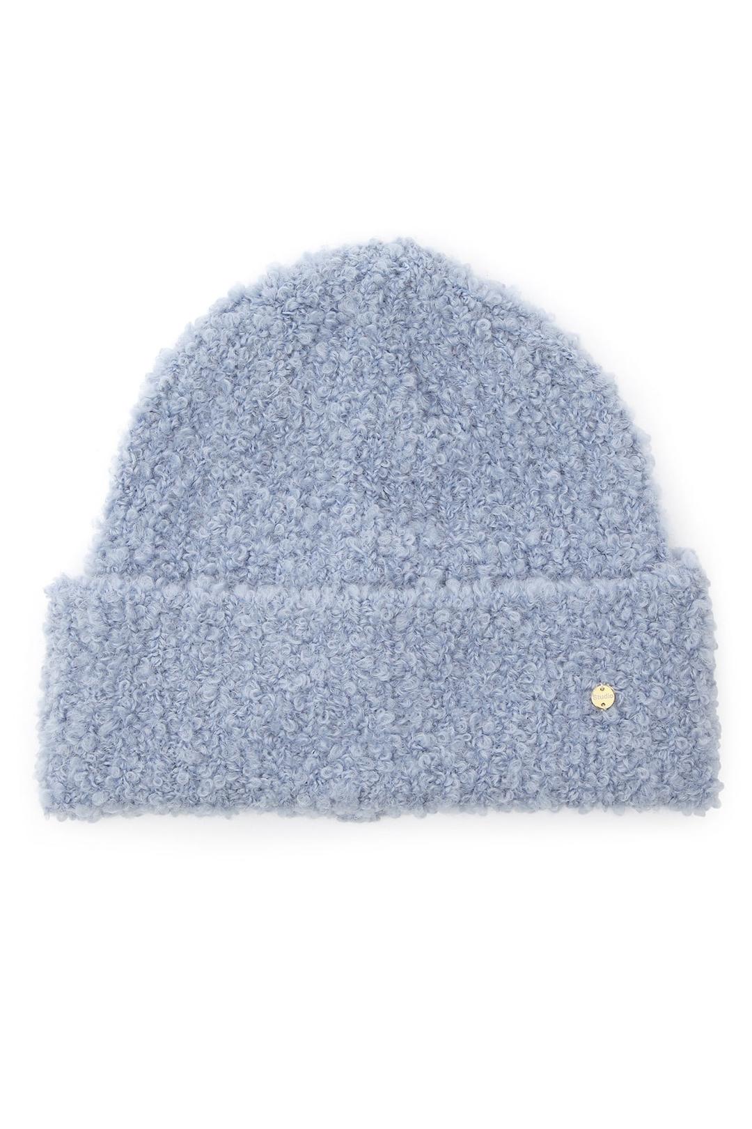 FLUFFY BEANIE / MOHAIR BOUCLE / SKY