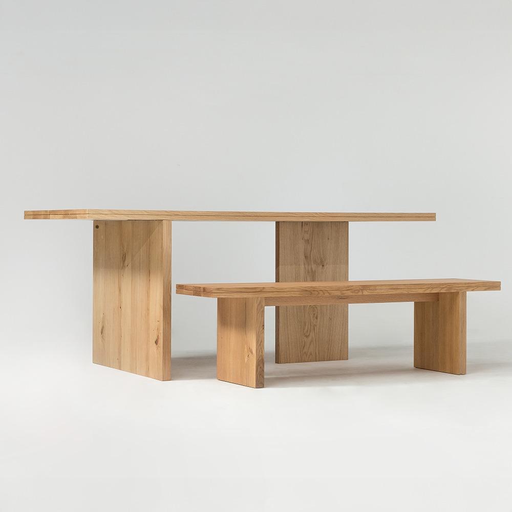 심플 테이블 no.2 + 벤치 set [4인/6인]