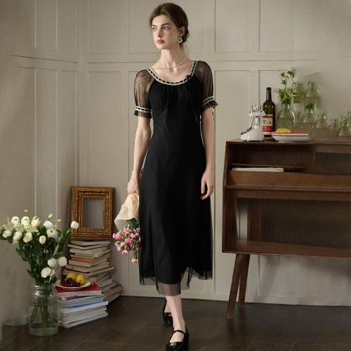 SR_Waltz mesh black dress