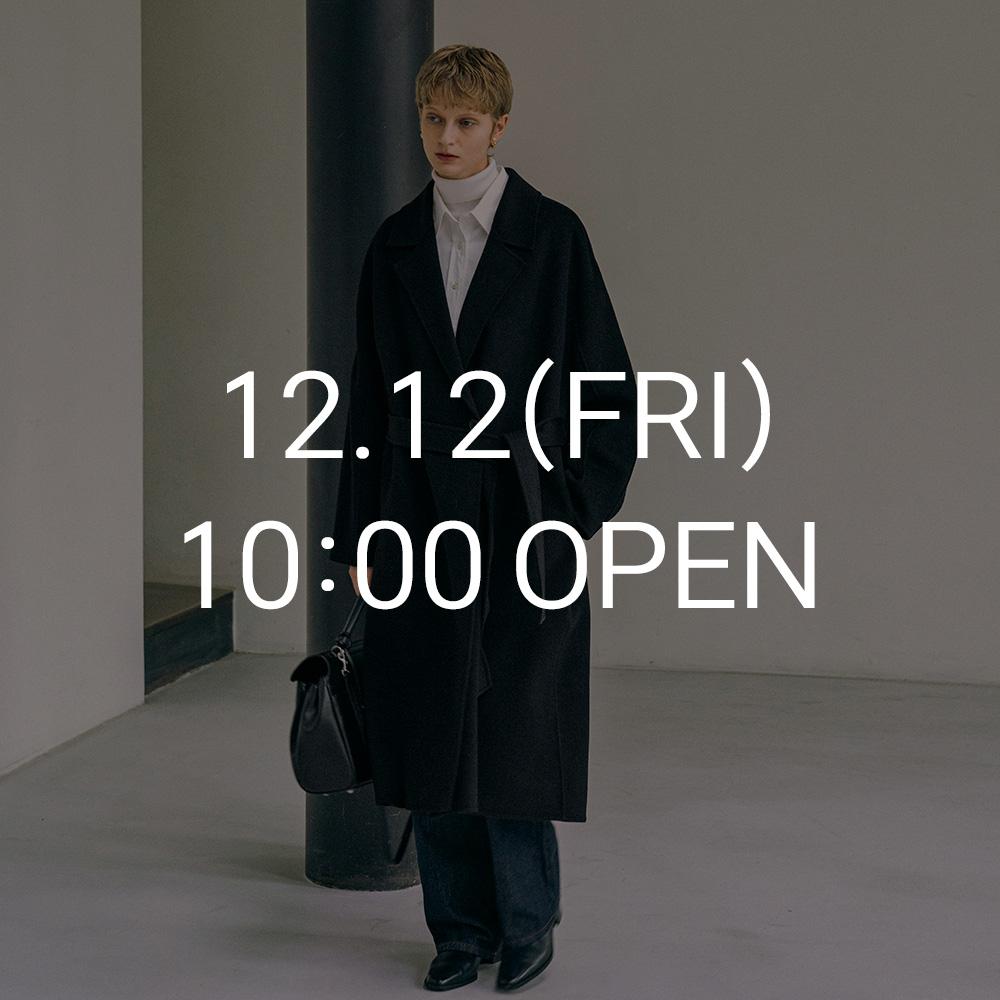 [홀리데이] SIOT4129 캐시미어 블렌드 핸드메이드 코트_Black