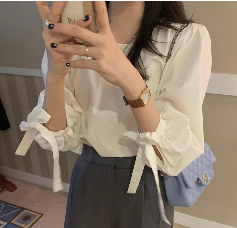 쿠폰(전체당일) 프리티 아잉 리본 블라우스