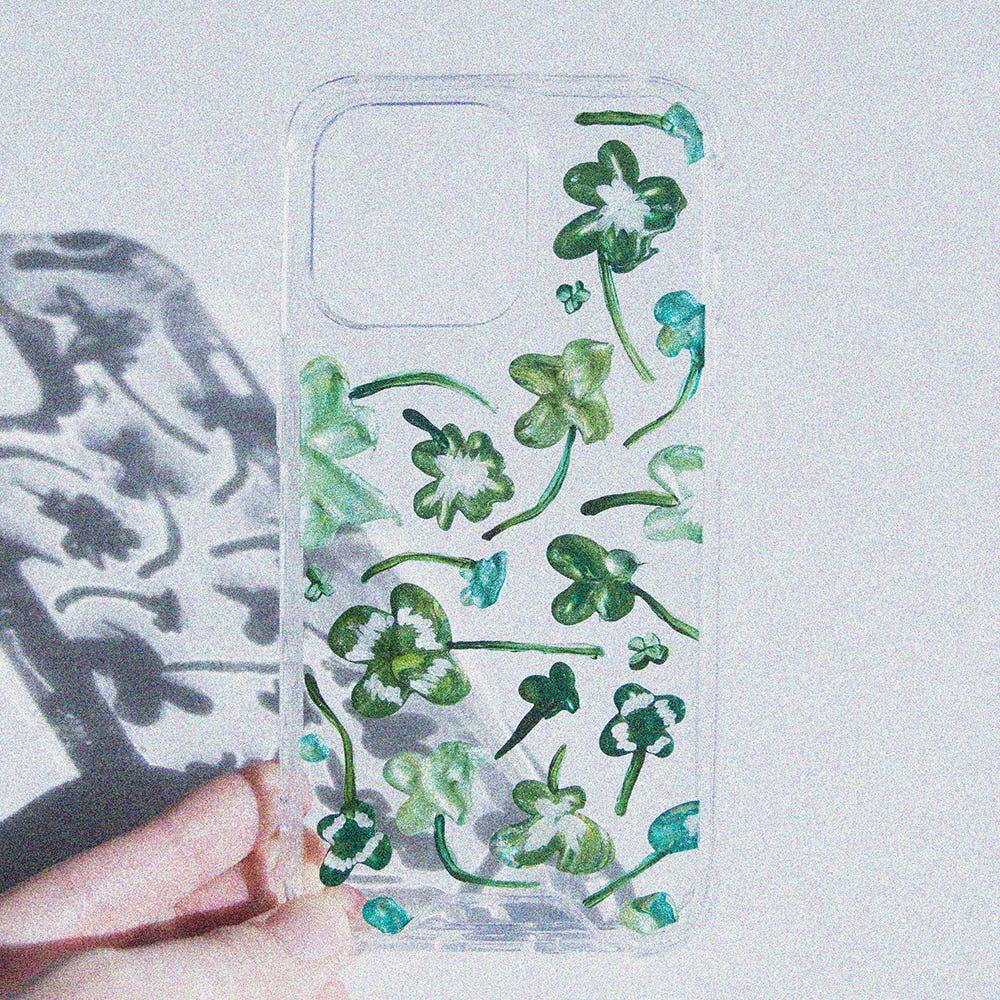 lucky clover 레진 폰케이스