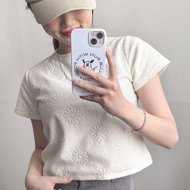 ♥주문폭주♥ 테리 데이지 플라워 티셔츠