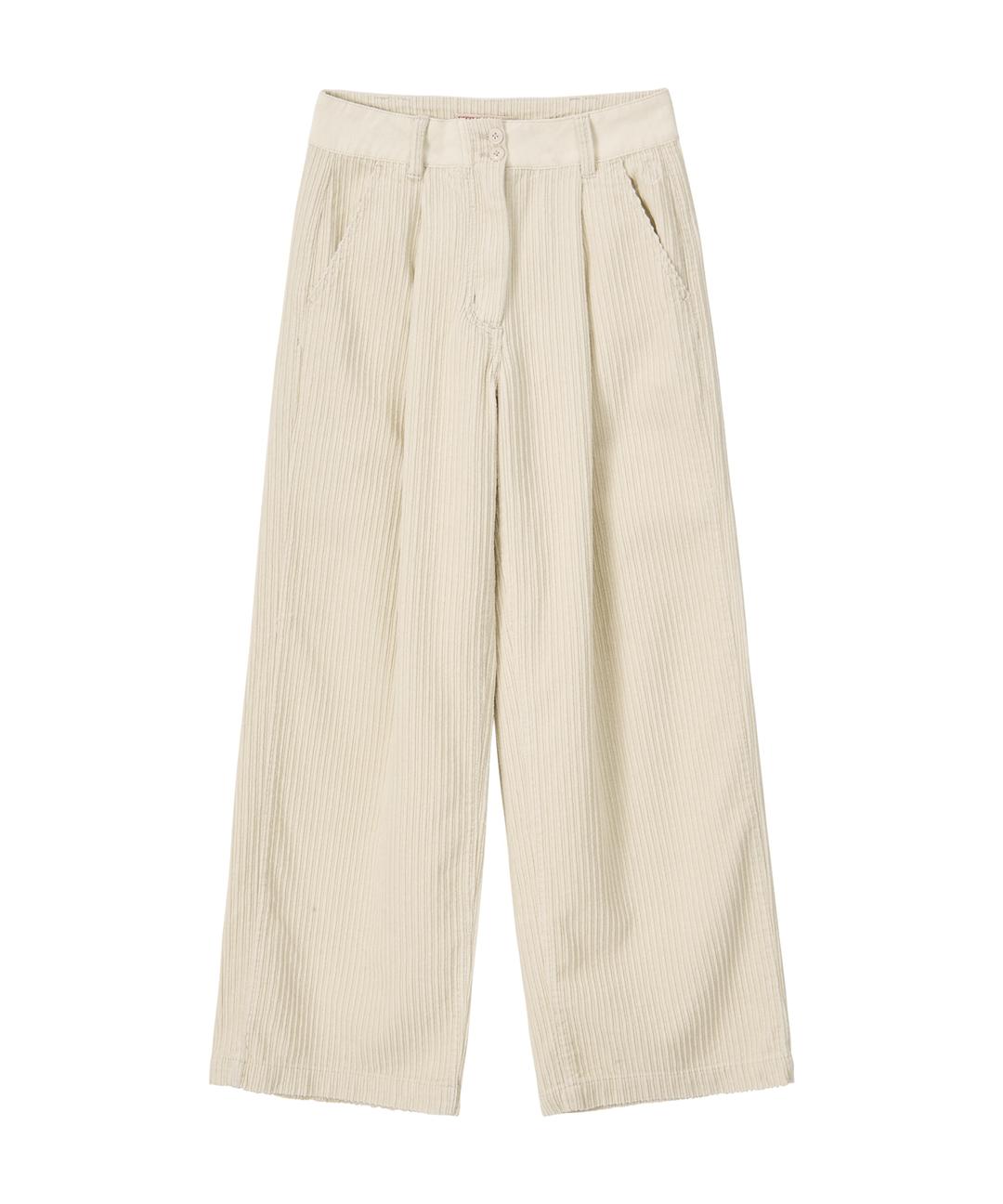 Demi Pintuck Wide Pants-Cream