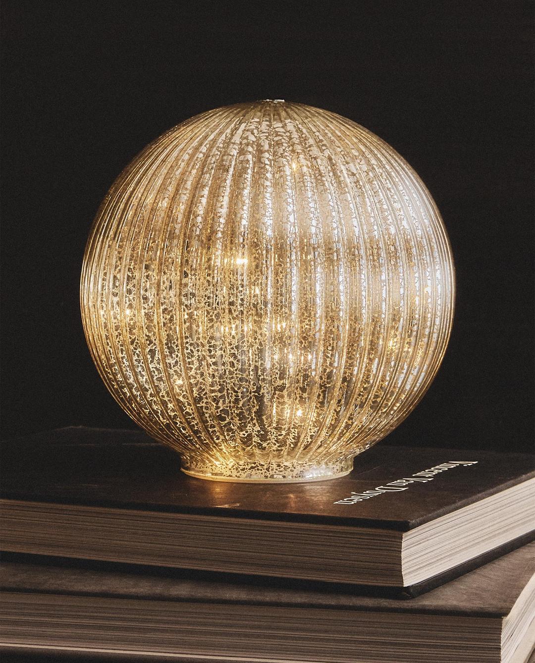 LED 조명 스트라이프 볼 크리스마스 트리 장식(중형)