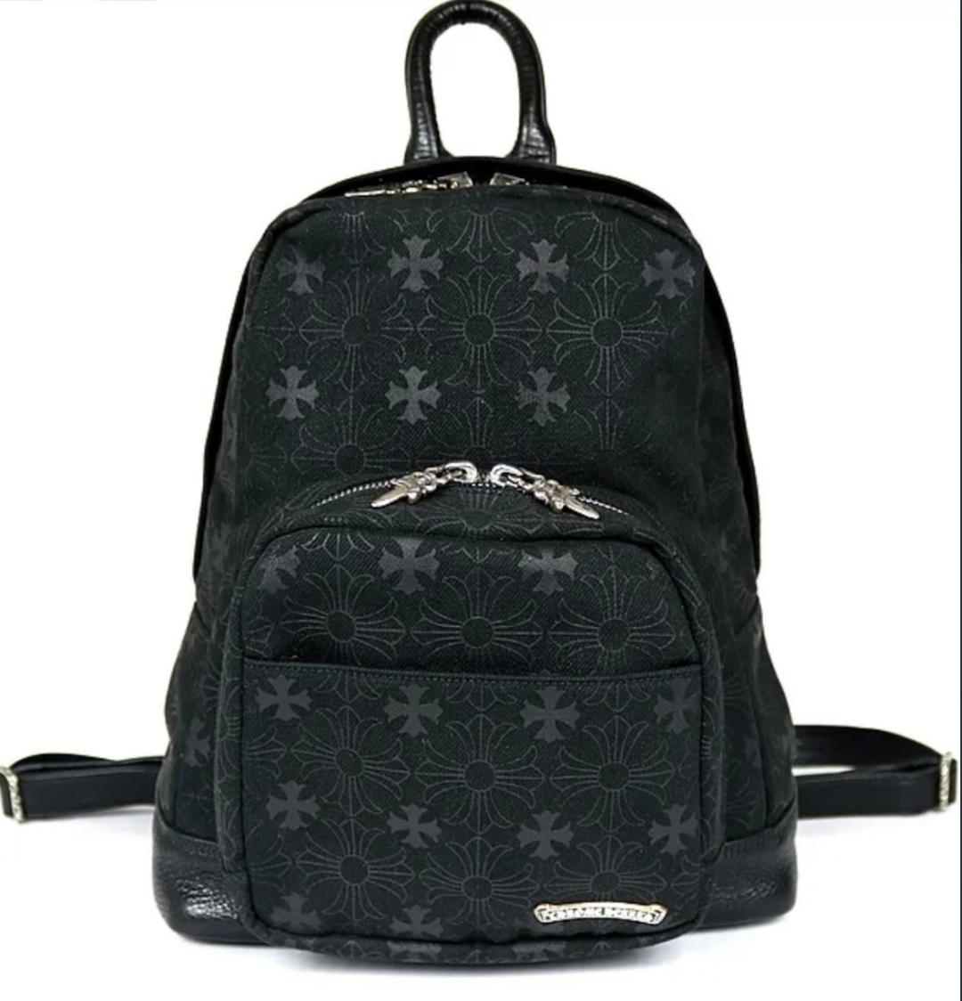 CHROME HEARTS クロムハーツ 7TH GRADE MINI CHプラス デニム総柄 バックパック レザー | chromehearts