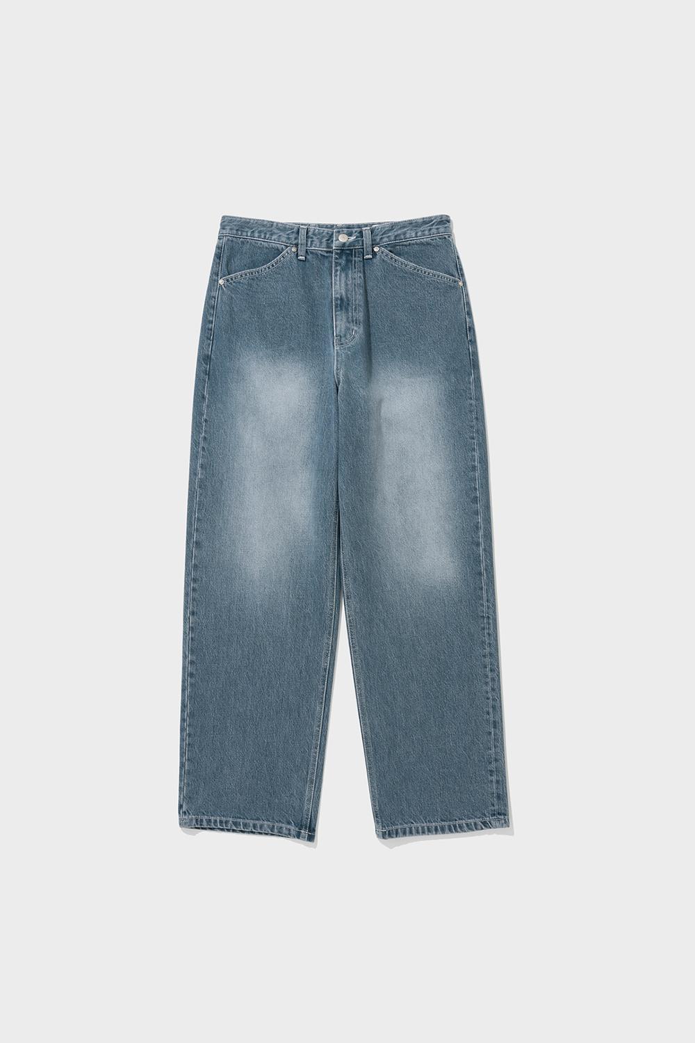 4P WIDE DENIM PANTS (FADED BLUE)