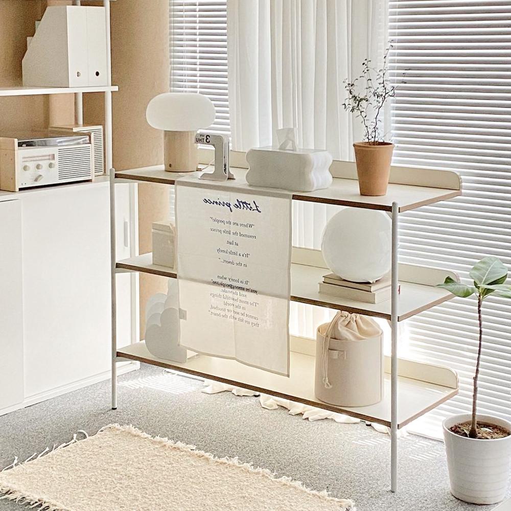 케렌시아 화이트 맘마존 팬트리 낮은 선반 3단 분유존