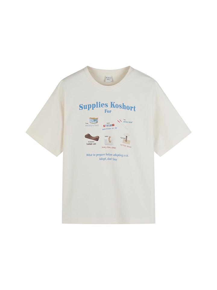 여성) 코숏 쿨텐션 빅그래픽 반팔티