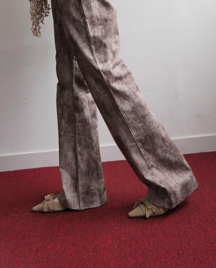 bleach denim pants