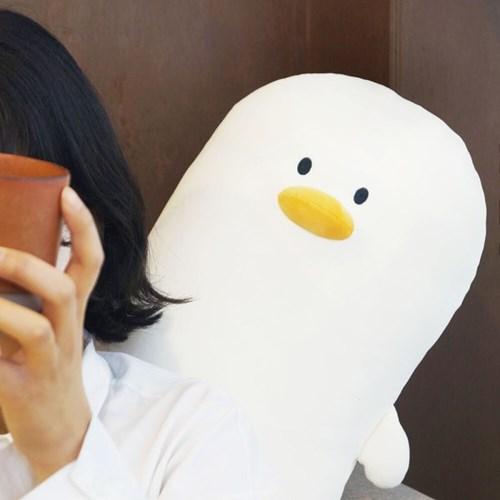 하라홈 멍덕 극세사 롱쿠션 바디필로우 화이트