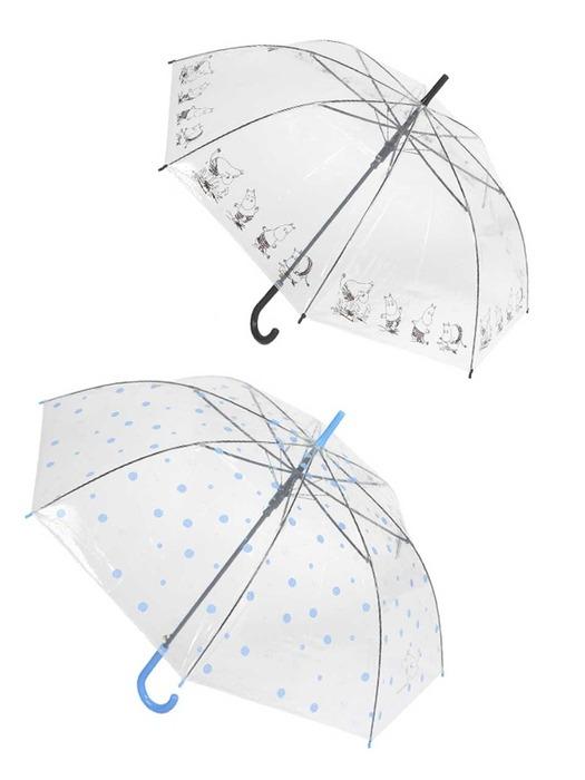 무민비닐우산+비닐우산 (MNPE60-213투명+MNPE60-214투명)