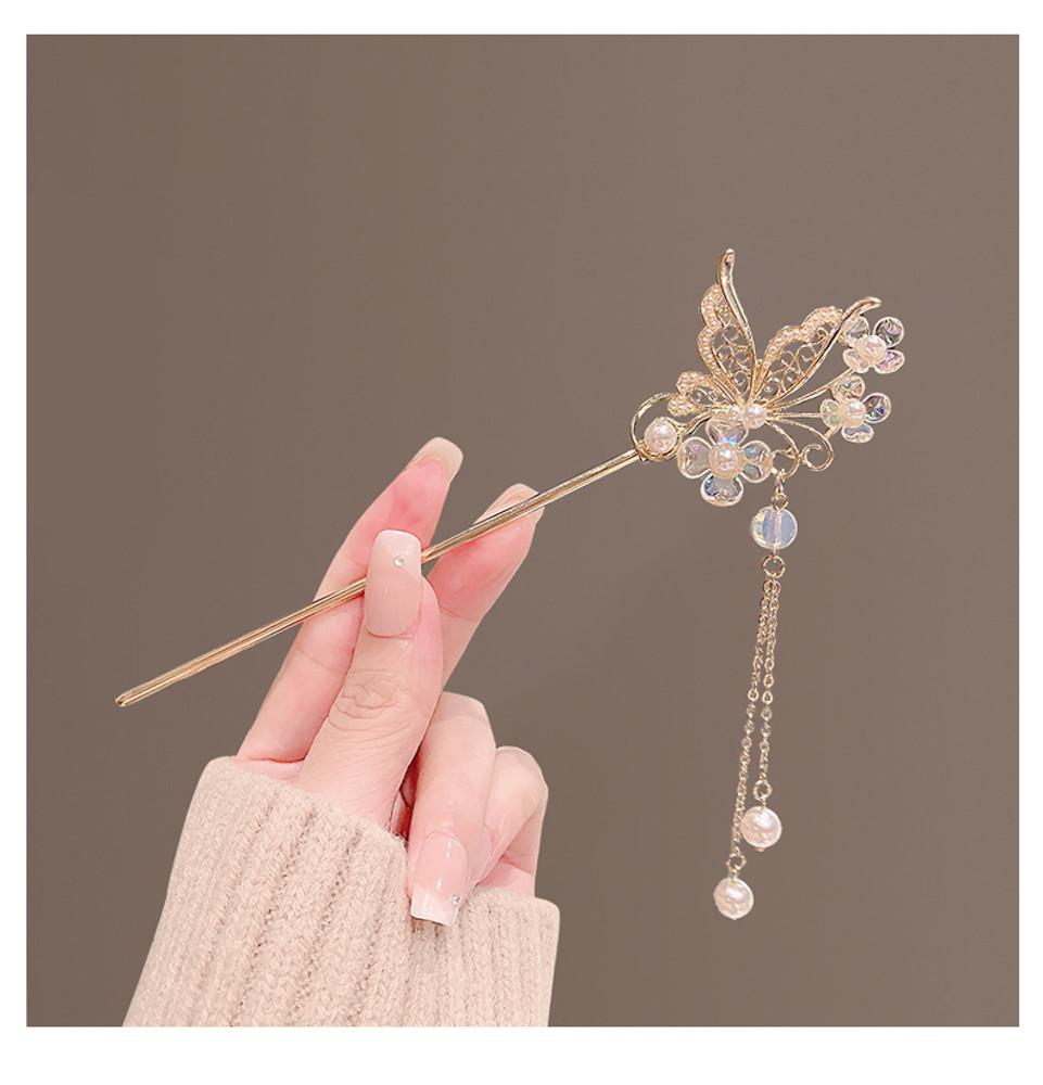 나비드롭비녀 한복 올림머리 돌잔치 셀프웨딩 혼주머리