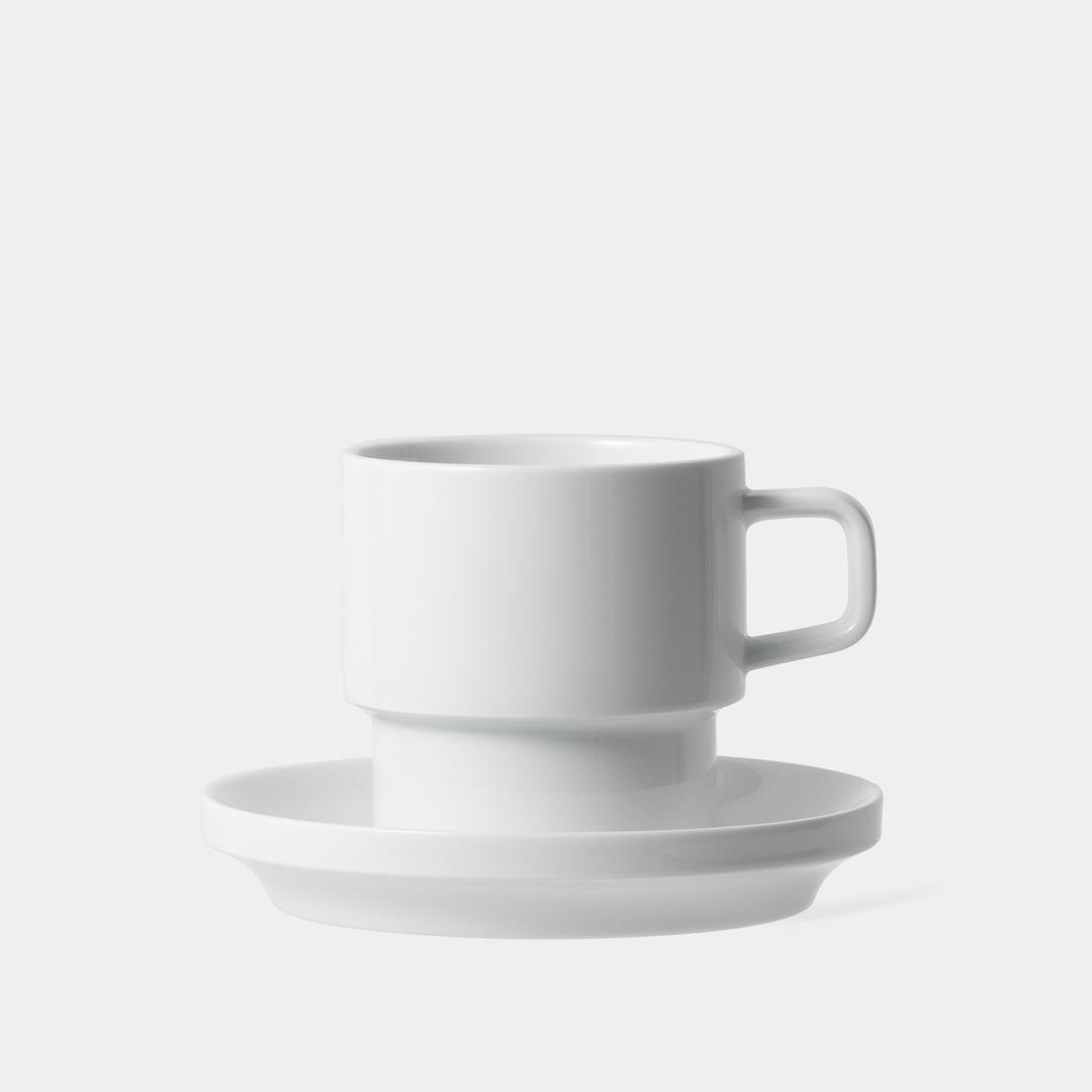 분나 카페 스탠다드컵 앤 소서  / Cafe Standard Cup & Saucer 250ml, 8.5oz