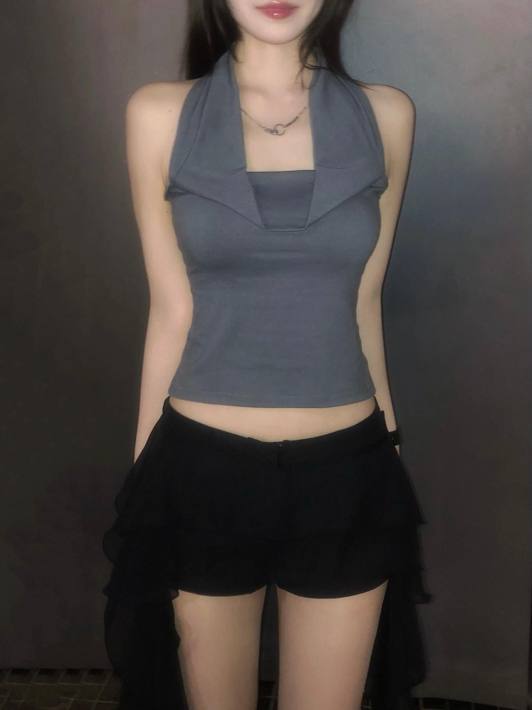 Fleur Back Tie Top(3 color)