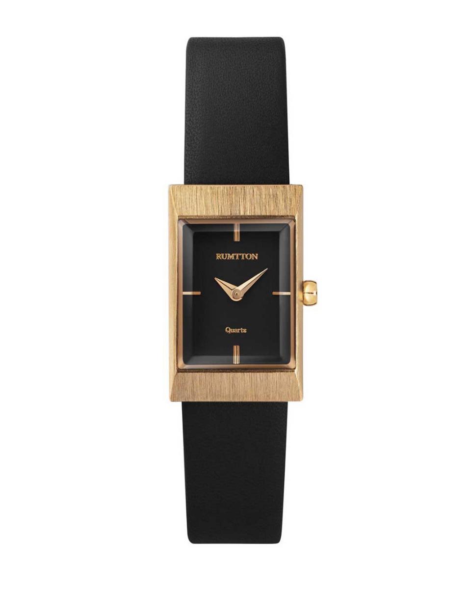 Grid leather watch (그리드 레더 워치) Black Gold