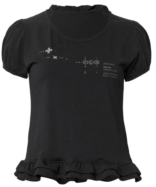 Muta Frill Puff T-Shirt (FL-168_Black)