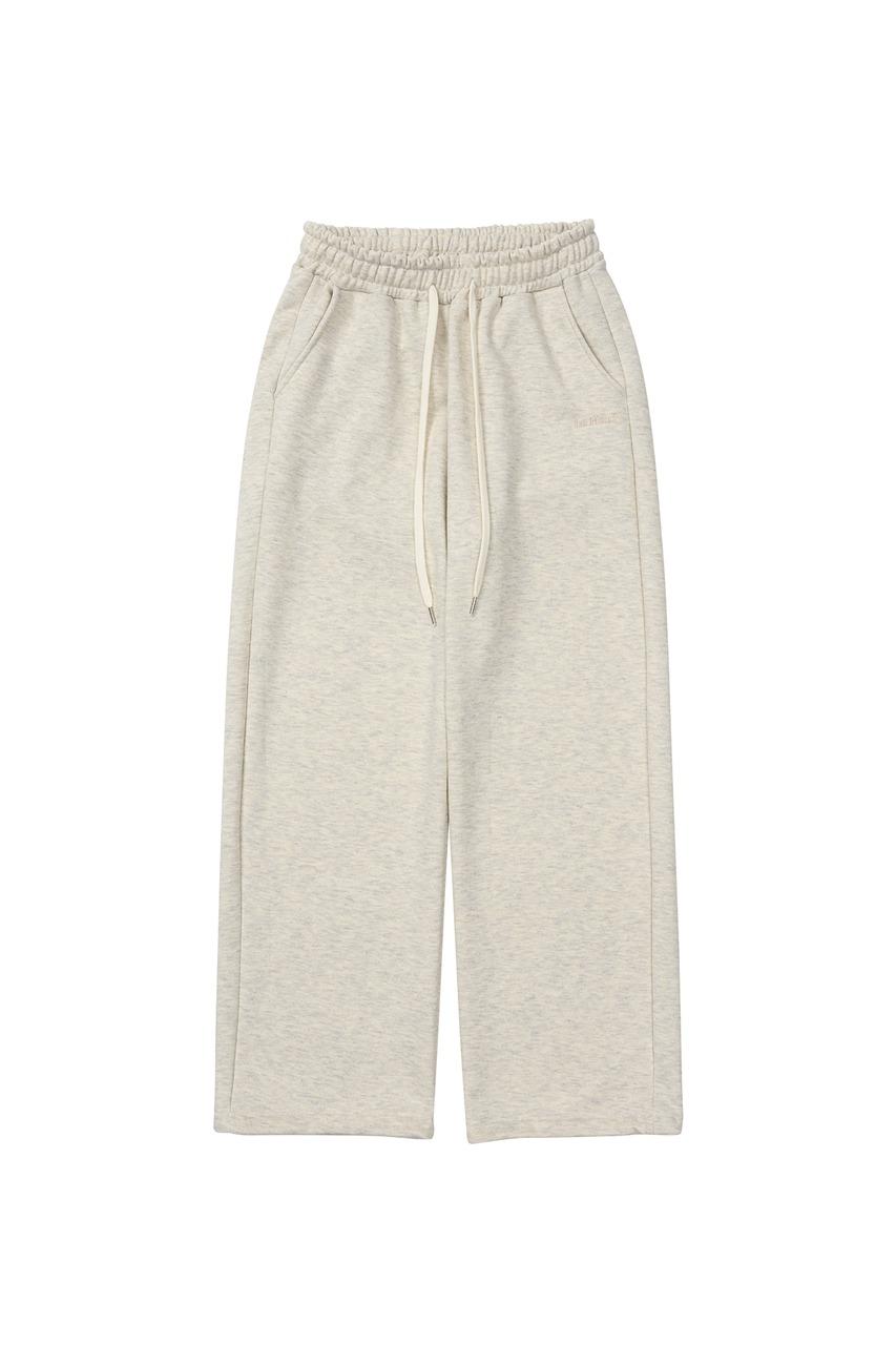 WIDE SWEAT PANTS (OATMEAL)