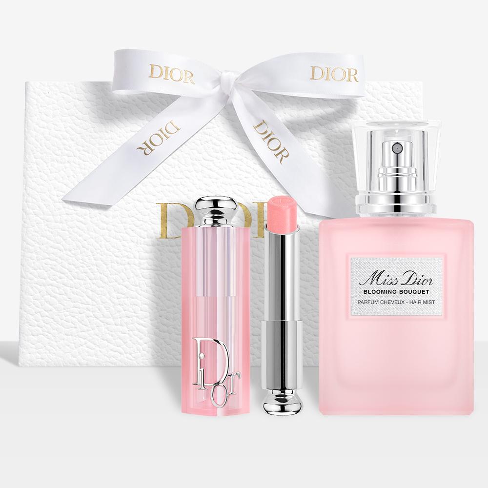 [단독/각인] 립 글로우 & 미스 디올 헤어 미스트 세트 (+ 디올 핑크 파우치)