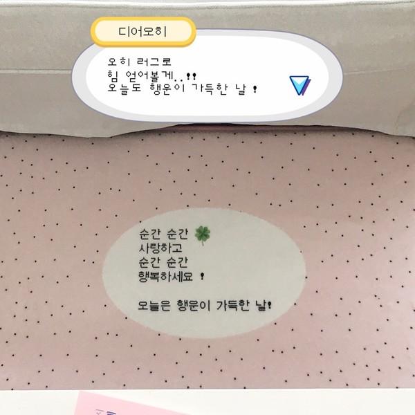 [3차/바로배송] 순간순간 사랑하고 행복하세요 러그(핑크)