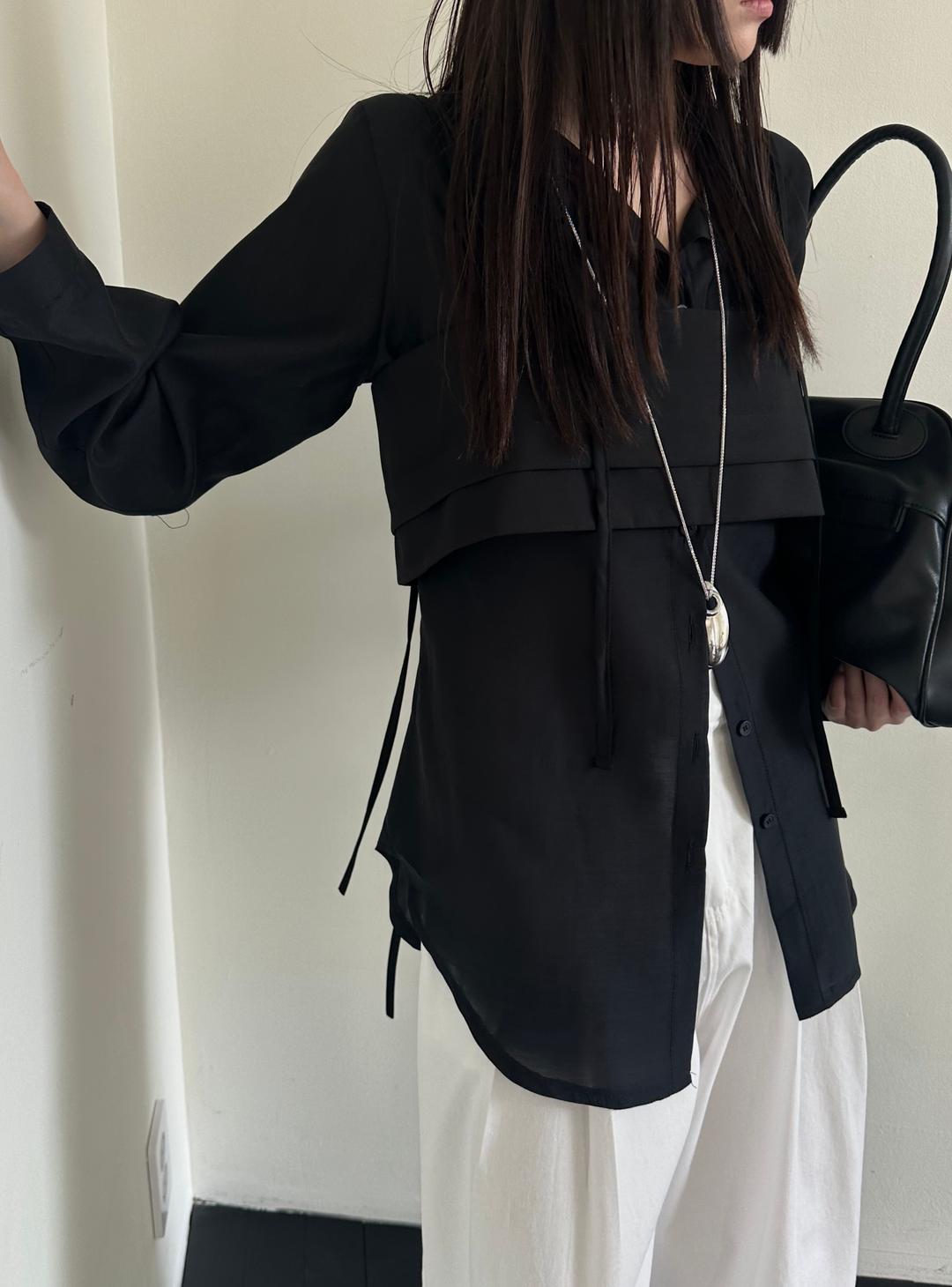 포르투나 백 스트링 뷔스티에 [Black] *당일발송