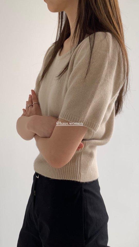 하우스 라쿤 테레사 하프니트 HAUS Raccoon theresa half knit